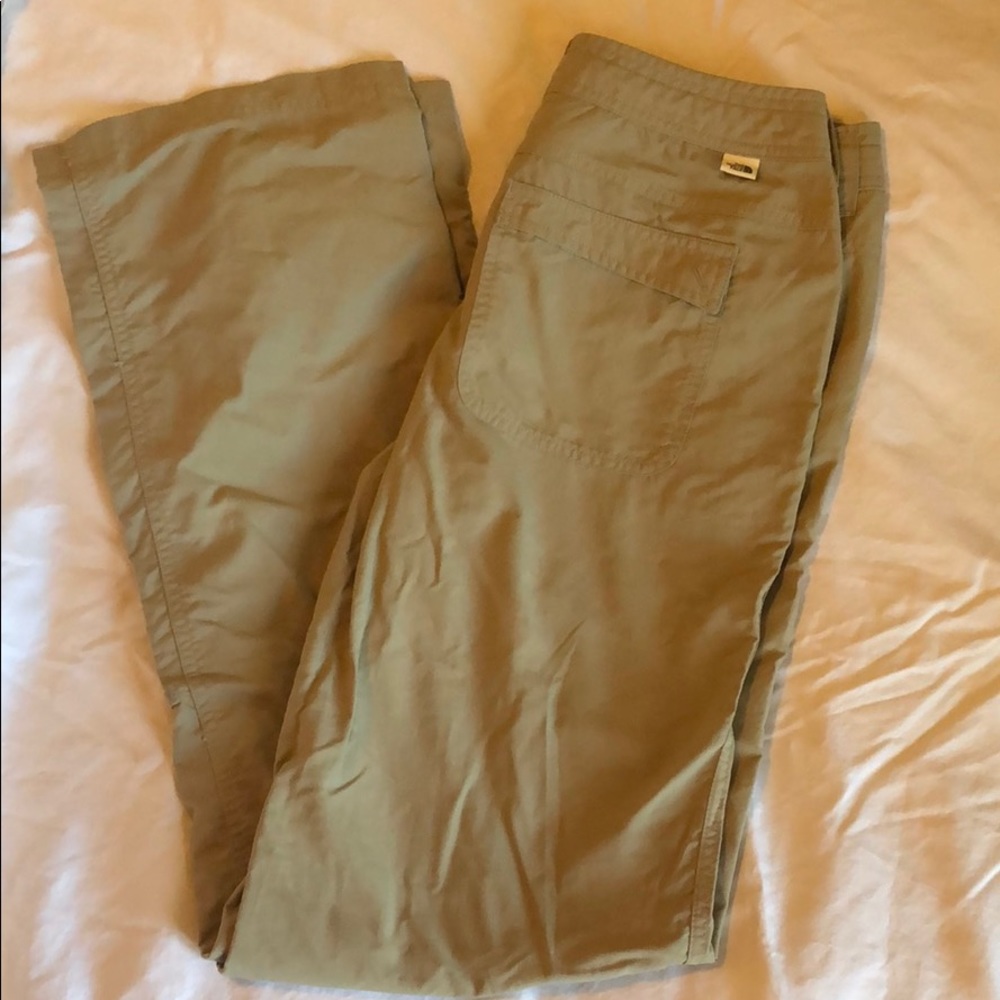 North Face women’s long khaki hiking pants